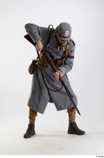 Photos Owen Reid Army Stormtrooper with Bayonette Poses Aiming Bayonette…